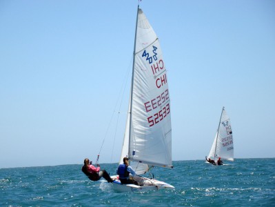 Nadja Horwitz y Francisca Fuentes en 420