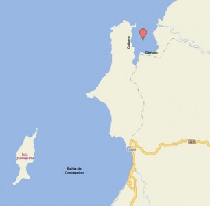 mapa Bahía de Dichato