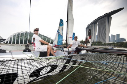 Extreme sailing Series 2011. Act 9. Singapore
