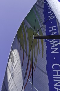 Team Sanya con aparejo dañado