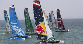 The Extreme Sailing Series 2014. Act 2. Muscat. Credit - Lloyd Images