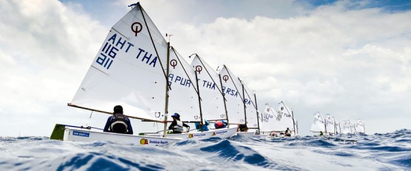 Chile en el podio del Norteamericano de Optimist 2014 © Matías Capizzano