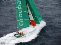 VOR: Groupama y su triunfo; el Telefónica y sus timones. Groupama Sailing Team finish of leg 8