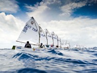 Chile en el podio del Norteamericano de Optimist 2014 © Matías Capizzano