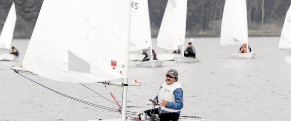 Clasificatorio Lightning y Regatas Laser en Concepción Regata Laser 1Jun © Diego Ibache